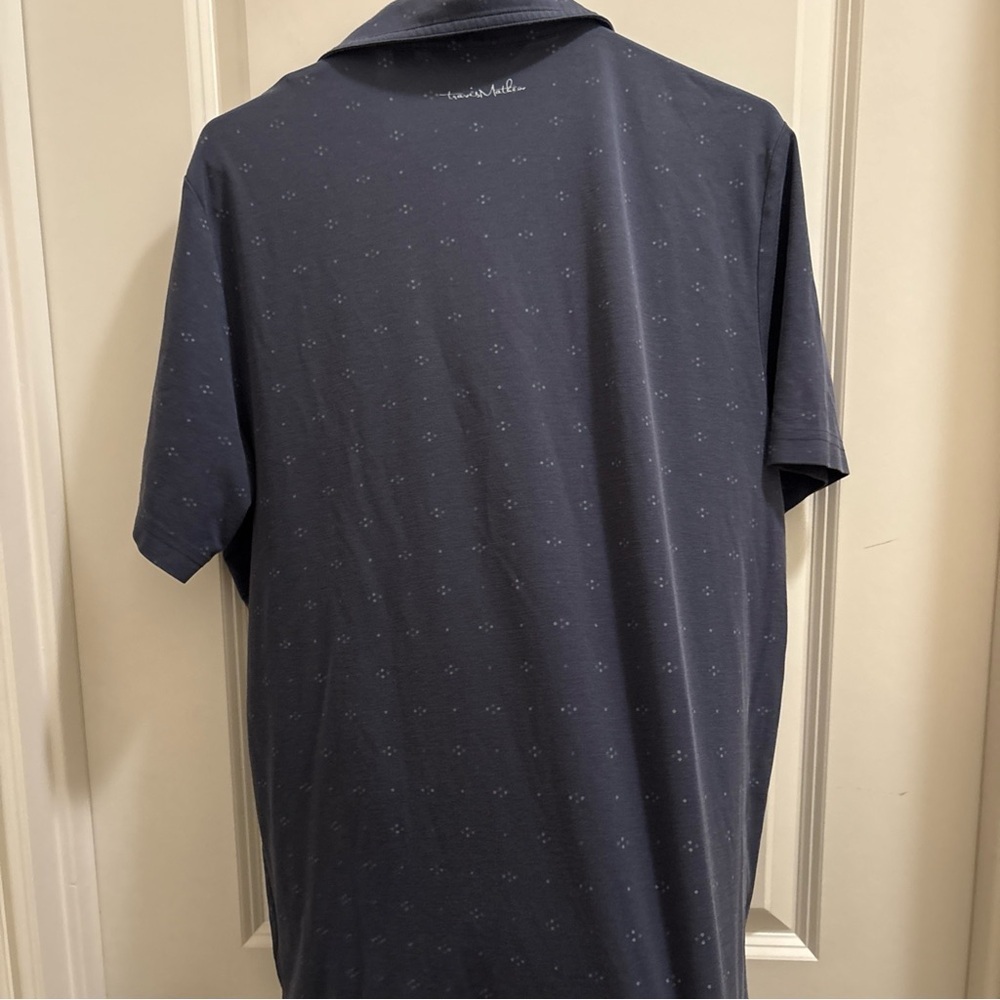 TRAVIS MATHEW GOLF Shirt Mens XL Pima Cotton  Polo Short Sleeve Blue - Picture 5 of 6